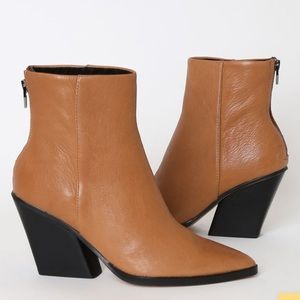 Dolce Vita brown/tan leather booties